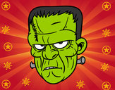 Dibujo Cara de Frankenstein pintado por REINALD