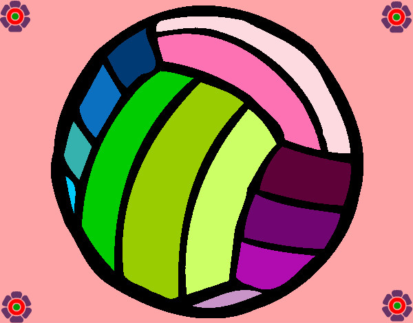 Dibujo Pelota de voleibol pintado por montses