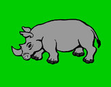 Dibujo Rinoceronte 2 pintado por Chisp0540