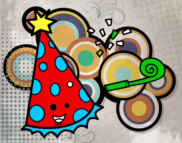 Dibujo Sombrero de fiesta pintado por Pipia