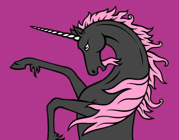 Dibujo Unicornio salvaje pintado por alepon