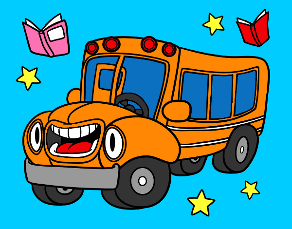Dibujo Autobús animado pintado por yoli77