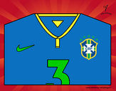 Dibujo Camiseta del mundial de fútbol 2014 de Brasil pintado por lauraviane