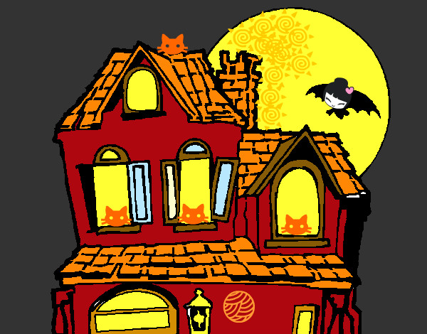 Dibujo Casa del misterio pintado por xavip