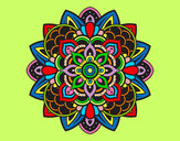 Dibujo Mandala decorativa pintado por crispas