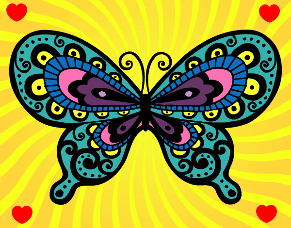 Dibujo Mariposa bonita pintado por lauraviane