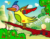 Dibujo Pájaro en arbol pintado por xavip