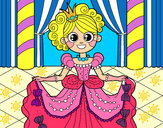 Dibujo Princesa en el baile pintado por arcoiris20