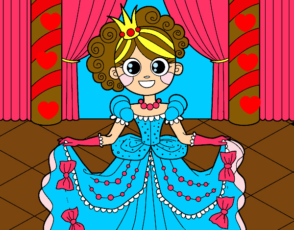 Dibujo Princesa en el baile pintado por elimar 