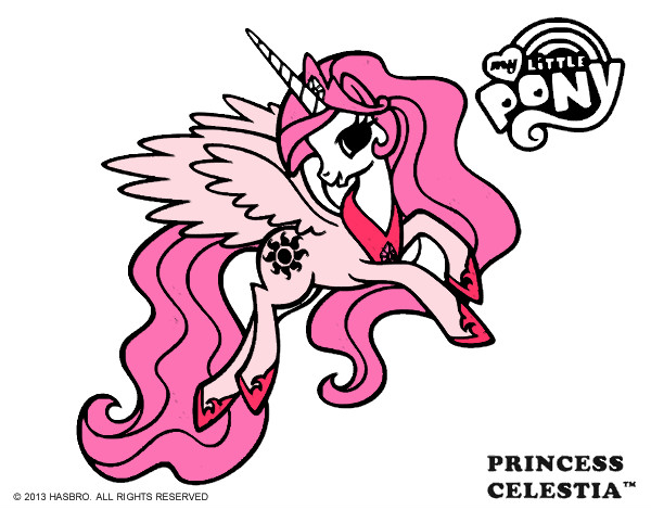 Dibujo Princess Celestia pintado por diana2