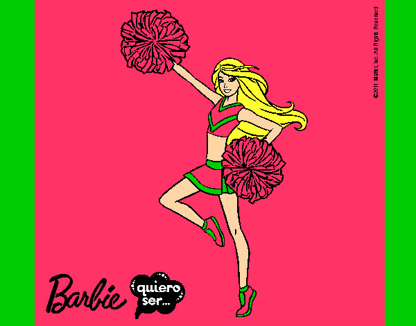 Dibujo Barbie animadora pintado por mar231002