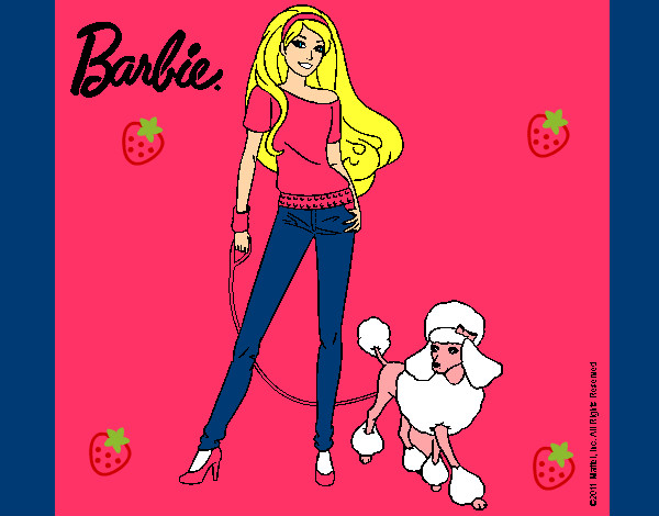 Dibujo Barbie con look moderno pintado por mar231002