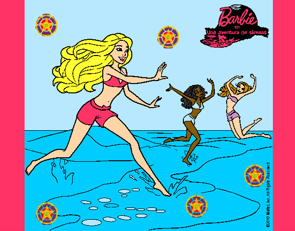 Dibujo Barbie de regreso a la playa pintado por mar231002