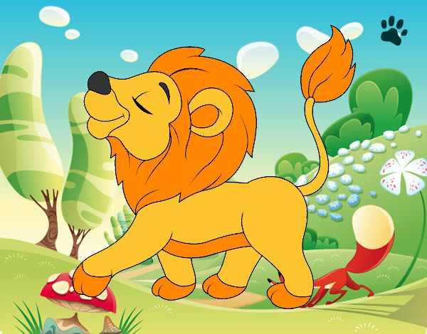 Dibujo Cachorro de león pintado por mamuchis