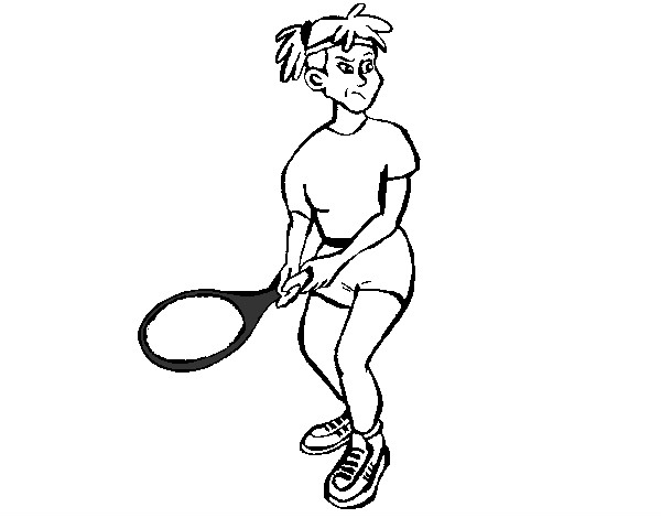Dibujo Chica tenista 1 pintado por grvf