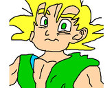 Dibujo Goku pintado por ckftito