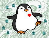 Dibujo Pingüino bailando pintado por sanjaume5