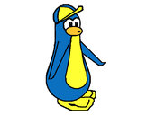 Dibujo Pingüino con gorra pintado por Rasheli