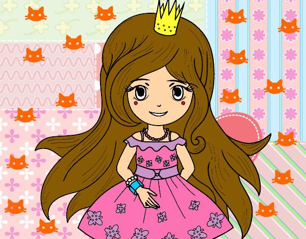 Dibujo Princesa primavera pintado por nnnnnn