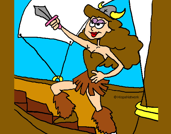 Dibujo Princesa vikinga pintado por spika283