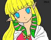 Dibujo Princesa Zelda pintado por tosimira