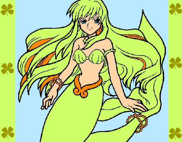 Dibujo Sirena pintado por mar231002