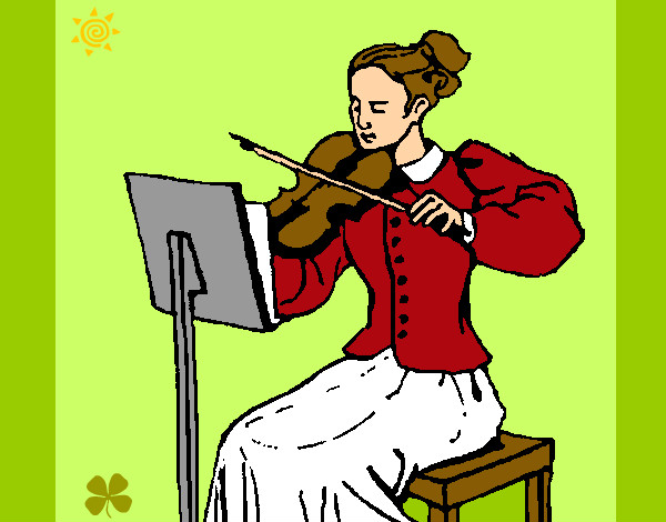 Dibujo Dama violinista pintado por guadicrap