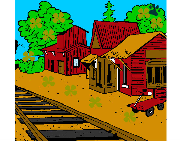 Dibujo Estación de tren pintado por ishmaell