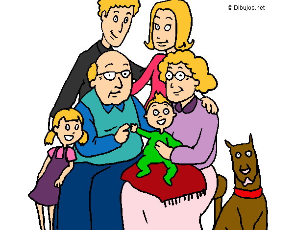 Dibujo Familia pintado por beluchita