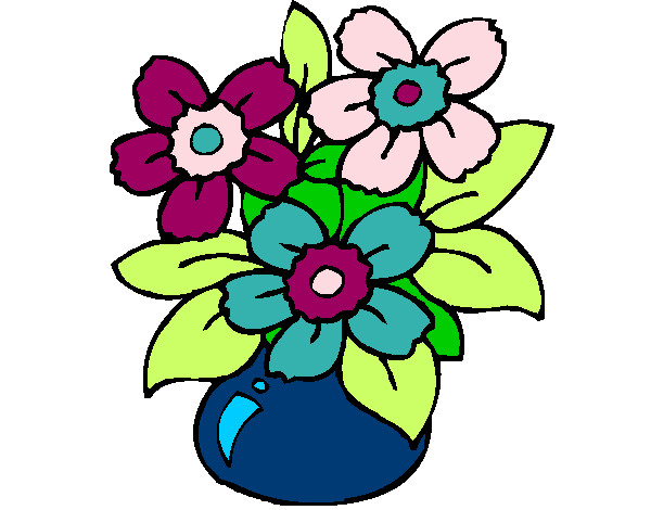 Dibujo Jarrón de flores pintado por gibar