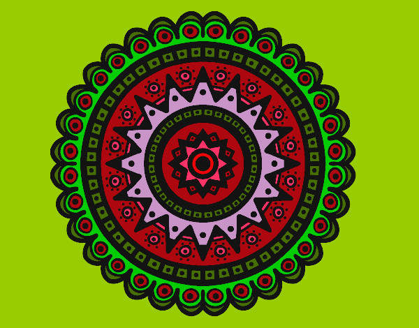 Dibujo Mandala étnica pintado por carmencepe
