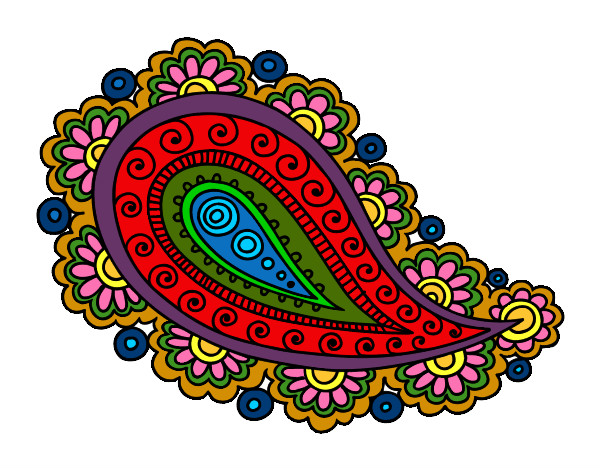 Dibujo Mandala lágrima pintado por carmencepe