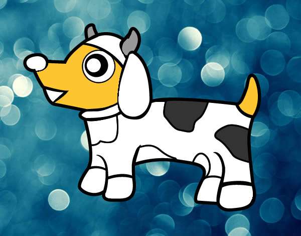 Dibujo Perro-vaca pintado por rayoMcquen