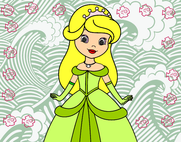 Dibujo Princesa bella pintado por negrimela
