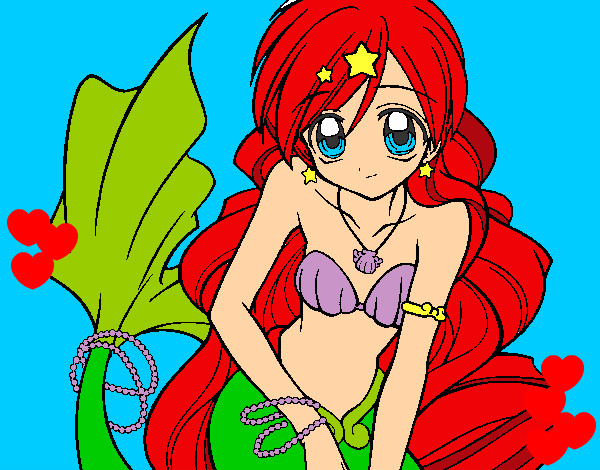Dibujo Sirena 3 pintado por marcelin32