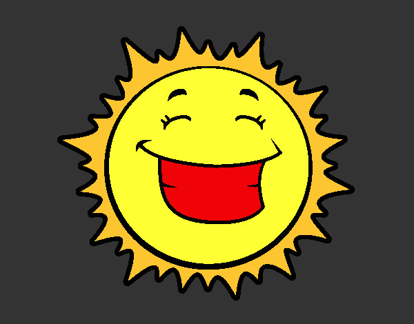 Dibujo Sol sonriendo pintado por tosimira