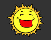 Dibujo Sol sonriendo pintado por tosimira