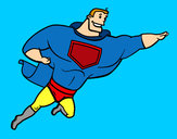 Dibujo Superhéroe grande pintado por alextijaro