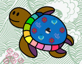 Dibujo Tortuga nadando pintado por nancie