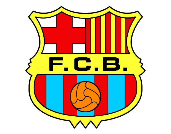 Dibujo Escudo del F.C. Barcelona pintado por lucia1l