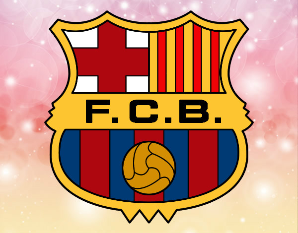 Dibujo Escudo del F.C. Barcelona pintado por marinejaa
