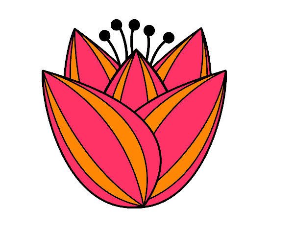 Dibujo Flor de tulipán pintado por elisanche7