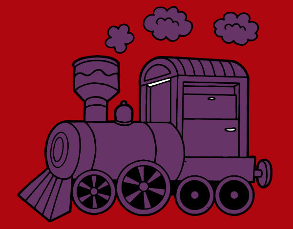 Dibujo Locomotora de vapor pintado por SantiagoC