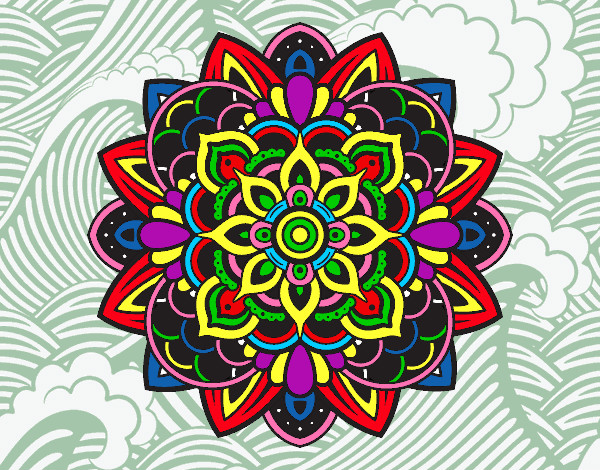 Dibujo Mandala decorativa pintado por graciela57
