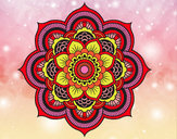 Dibujo Mandala flor oriental pintado por graciela57