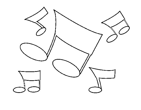 Dibujo Notas musicales pintado por charlycar