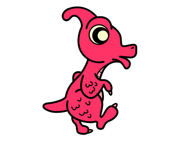 Dibujo Parasaurolophus bebé pintado por janetth