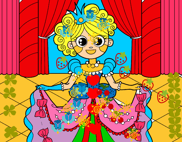 Dibujo Princesa en el baile pintado por gabiagus87