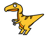 Dibujo Velociraptor bebé pintado por janetth
