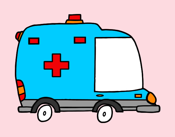 Ambulancia de perfil
